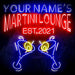 Custom Ultra-Bright Martini Lounge Bar LED Sign with Remote (Neon-Style, LED Technology) - Way Up Gifts