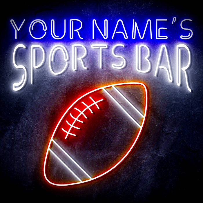 Custom Ultra-Bright Football Sports Bar LED Sign with Remote (Neon-Style, LED Technology) - Way Up Gifts