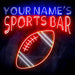 Custom Ultra-Bright Football Sports Bar LED Sign with Remote (Neon-Style, LED Technology) - Way Up Gifts