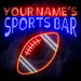 Custom Ultra-Bright Football Sports Bar LED Sign with Remote (Neon-Style, LED Technology) - Way Up Gifts