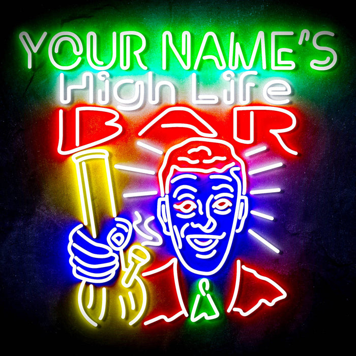 Personalized Ultra-Bright High Life Bar LED Sign with Remote (Neon-Style, LED Technology) - Way Up Gifts