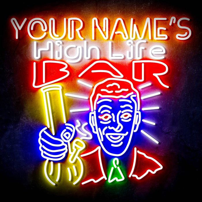 Personalized Ultra-Bright High Life Bar LED Sign with Remote (Neon-Style, LED Technology) - Way Up Gifts