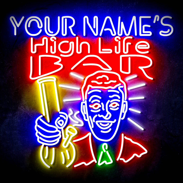 Personalized Ultra-Bright High Life Bar LED Sign with Remote (Neon-Style, LED Technology) - Way Up Gifts