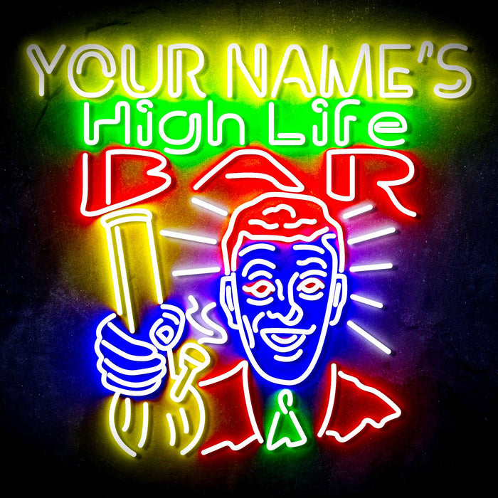 Personalized Ultra-Bright High Life Bar LED Sign with Remote (Neon-Style, LED Technology) - Way Up Gifts