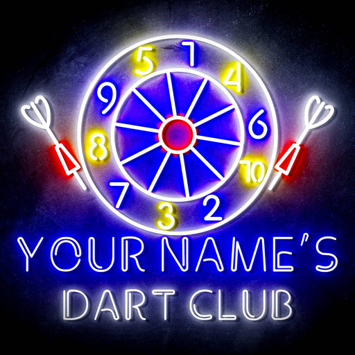 Custom Ultra-Bright Dart Club LED Sign with Remote (Neon-Style, LED Technology) - Way Up Gifts