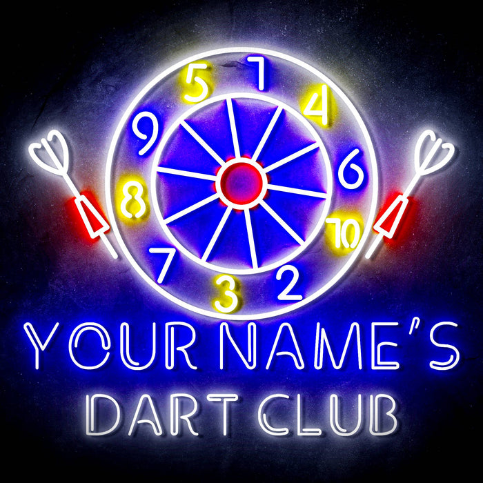 Custom Ultra-Bright Dart Club LED Sign with Remote (Neon-Style, LED Technology) - Way Up Gifts