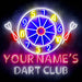 Custom Ultra-Bright Dart Club LED Sign with Remote (Neon-Style, LED Technology) - Way Up Gifts