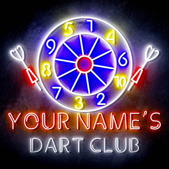Custom Ultra-Bright Dart Club LED Sign with Remote (Neon-Style, LED Technology) - Way Up Gifts