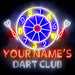 Custom Ultra-Bright Dart Club LED Sign with Remote (Neon-Style, LED Technology) - Way Up Gifts