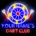 Custom Ultra-Bright Dart Club LED Sign with Remote (Neon-Style, LED Technology) - Way Up Gifts