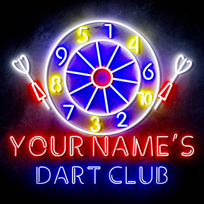 Custom Ultra-Bright Dart Club LED Sign with Remote (Neon-Style, LED Technology) - Way Up Gifts
