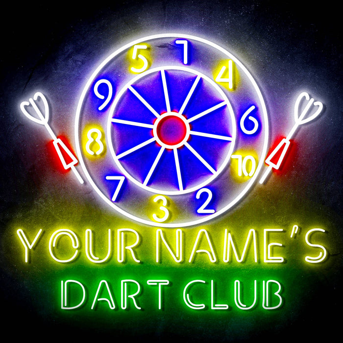 Custom Ultra-Bright Dart Club LED Sign with Remote (Neon-Style, LED Technology) - Way Up Gifts