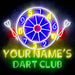 Custom Ultra-Bright Dart Club LED Sign with Remote (Neon-Style, LED Technology) - Way Up Gifts