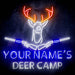 Custom Ultra-Bright Hunting Cabin Bar Deer Camp LED Sign with Remote (Neon-Style, LED Technology) - Way Up Gifts
