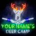 Custom Ultra-Bright Hunting Cabin Bar Deer Camp LED Sign with Remote (Neon-Style, LED Technology) - Way Up Gifts