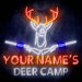 Custom Ultra-Bright Hunting Cabin Bar Deer Camp LED Sign with Remote (Neon-Style, LED Technology) - Way Up Gifts