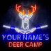 Custom Ultra-Bright Hunting Cabin Bar Deer Camp LED Sign with Remote (Neon-Style, LED Technology) - Way Up Gifts