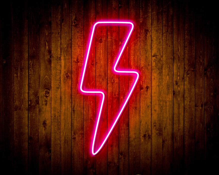 Lightning Bolt Flex Silicone LED Sign (Neon-Style, LED Technology) - Way Up Gifts