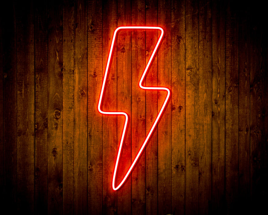 Lightning Bolt Flex Silicone LED Sign (Neon-Style, LED Technology) - Way Up Gifts