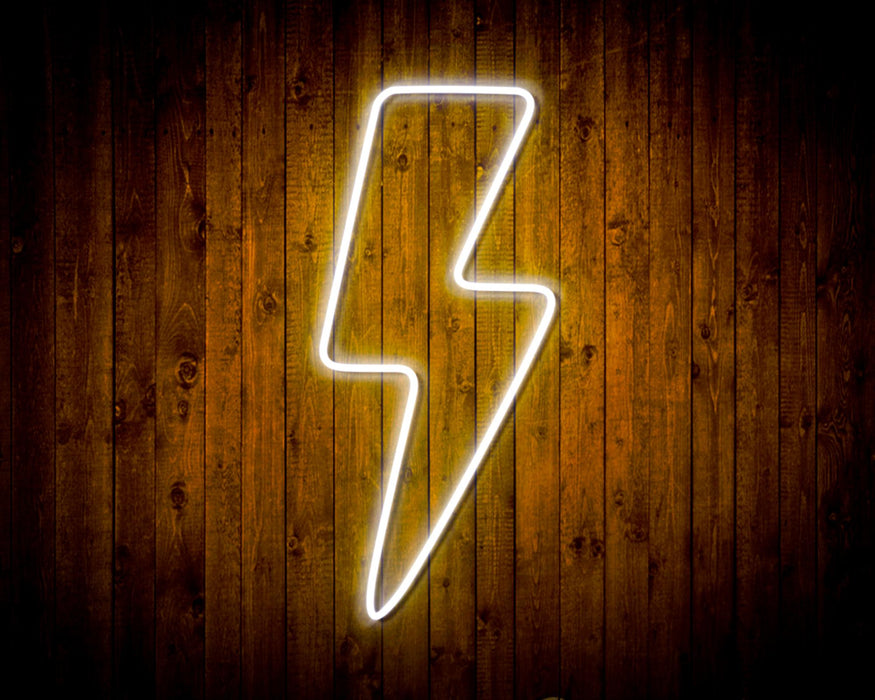 Lightning Bolt Flex Silicone LED Sign (Neon-Style, LED Technology) - Way Up Gifts