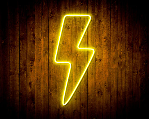 Lightning Bolt Flex Silicone LED Sign (Neon-Style, LED Technology) - Way Up Gifts