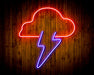 Cloud Lightning Bolt Flex Silicone LED Sign (Neon-Style, LED Technology) - Way Up Gifts