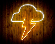 Cloud Lightning Bolt Flex Silicone LED Sign (Neon-Style, LED Technology) - LED Gift Works