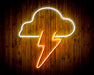 Cloud Lightning Bolt Flex Silicone LED Sign (Neon-Style, LED Technology) - Way Up Gifts