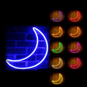 Crescent Moon Childs Room Flex Silicone LED Sign (Neon-Style, LED Technology) - LED Gift Works