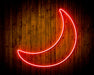 Crescent Moon Childs Room Flex Silicone LED Sign (Neon-Style, LED Technology) - Way Up Gifts