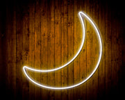 Crescent Moon Childs Room Flex Silicone LED Sign (Neon-Style, LED Technology) - LED Gift Works