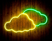 Two Clouds Sky Room Light Flex Silicone LED Sign (Neon-Style, LED Technology) - LED Gift Works