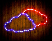 Two Clouds Sky Room Light Flex Silicone LED Sign (Neon-Style, LED Technology) - LED Gift Works