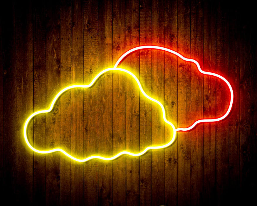 Two Clouds Sky Room Light Flex Silicone LED Sign (Neon-Style, LED Technology) - Way Up Gifts