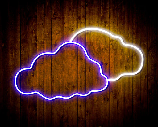 Two Clouds Sky Room Light Flex Silicone LED Sign (Neon-Style, LED Technology) - Way Up Gifts