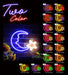 Star and Moon Room Light Flex Silicone LED Sign (Neon-Style, LED Technology) - Way Up Gifts