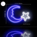 Star and Moon Room Light Flex Silicone LED Sign (Neon-Style, LED Technology) - Way Up Gifts