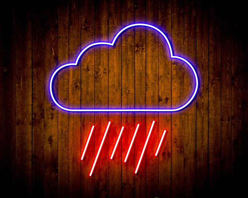 Rain Cloud Flex Silicone LED Sign (Neon-Style, LED Technology) - LED Gift Works
