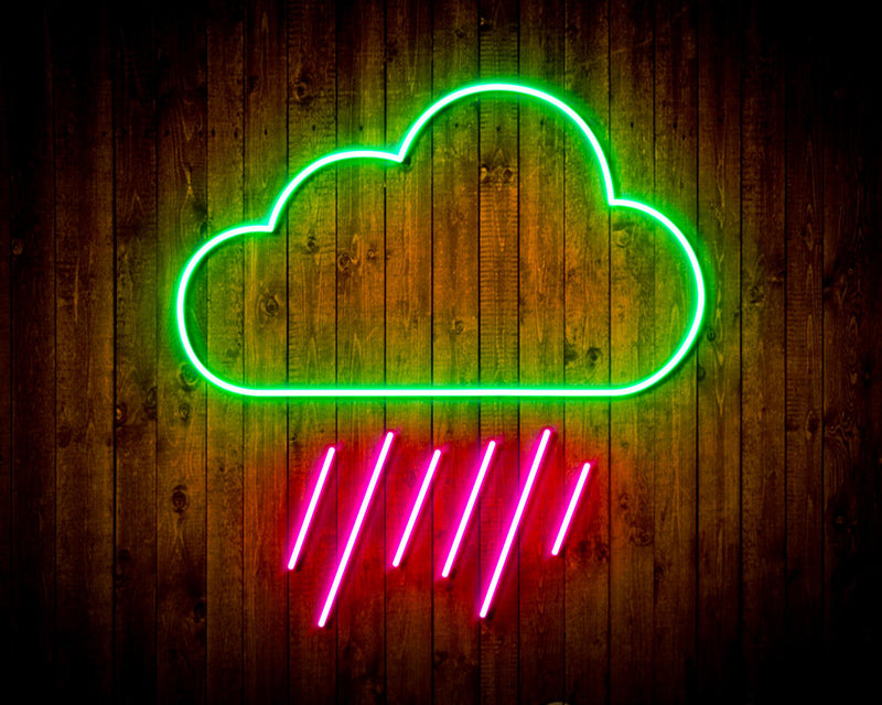 Rain Cloud Flex Silicone LED Sign (Neon-Style, LED Technology) - LED Gift Works