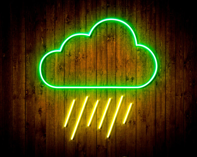 Rain Cloud Flex Silicone LED Sign (Neon-Style, LED Technology) - LED Gift Works