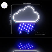 Rain Cloud Flex Silicone LED Sign (Neon-Style, LED Technology) - LED Gift Works
