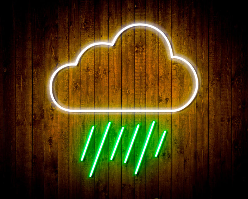 Rain Cloud Flex Silicone LED Sign (Neon-Style, LED Technology) - LED Gift Works