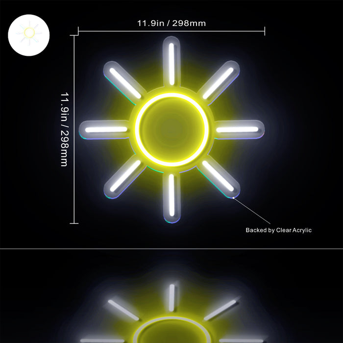 Sun Bright Room Decoration Flex Silicone LED Sign (Neon-Style, LED Technology) - Way Up Gifts