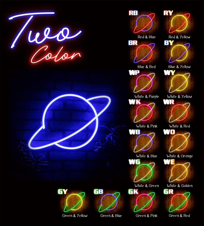 Planet Space Kid Room Flex Silicone LED Sign (Neon-Style, LED Technology) - LED Gift Works