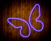 Butterfly Girl Room Flex Silicone LED Sign (Neon-Style, LED Technology) - LED Gift Works