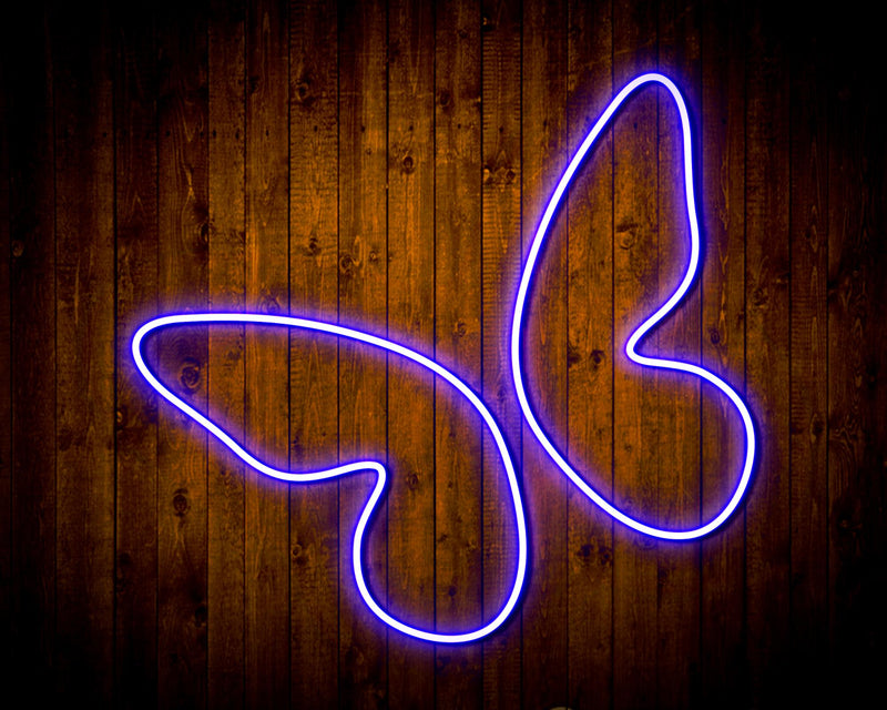 Butterfly Girl Room Flex Silicone LED Sign (Neon-Style, LED Technology) - LED Gift Works