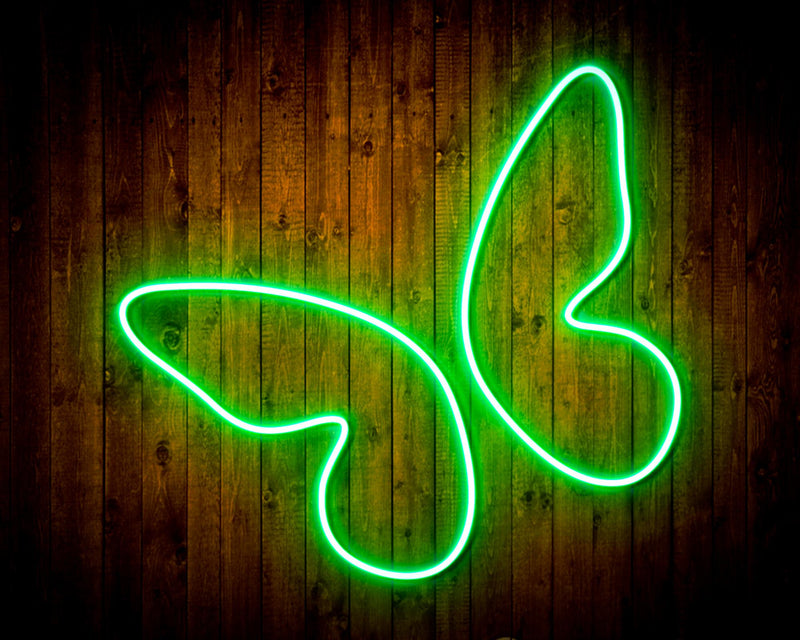 Butterfly Girl Room Flex Silicone LED Sign (Neon-Style, LED Technology) - LED Gift Works