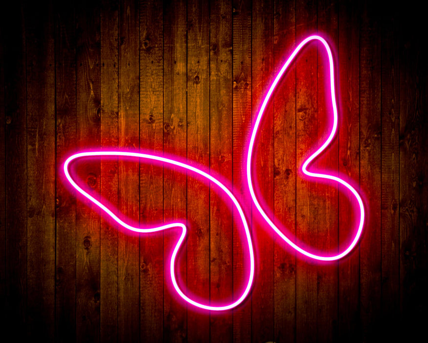 Butterfly Girl Room Flex Silicone LED Sign (Neon-Style, LED Technology) - Way Up Gifts