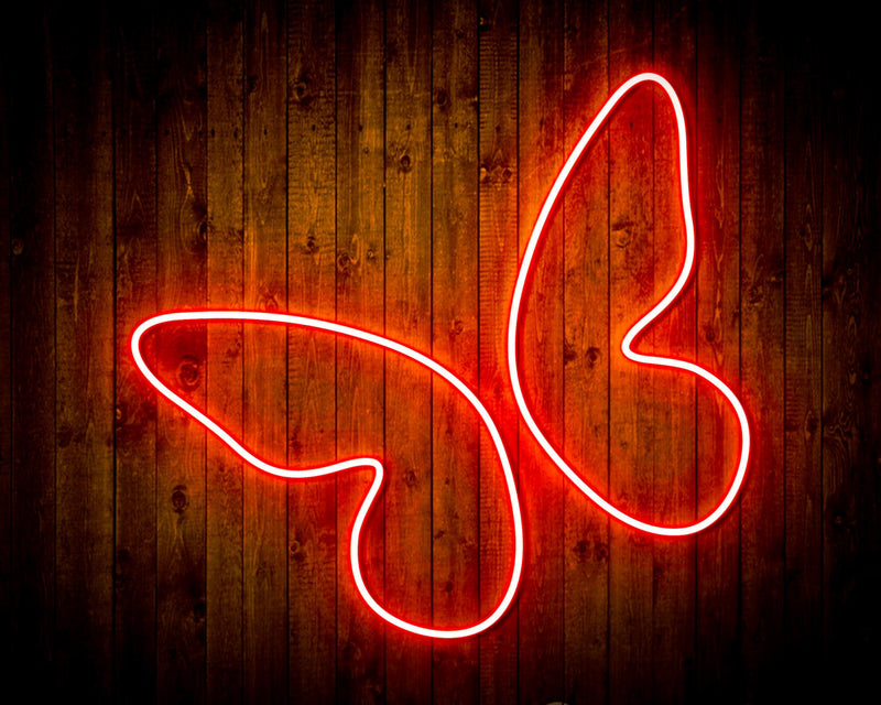 Butterfly Girl Room Flex Silicone LED Sign (Neon-Style, LED Technology) - LED Gift Works