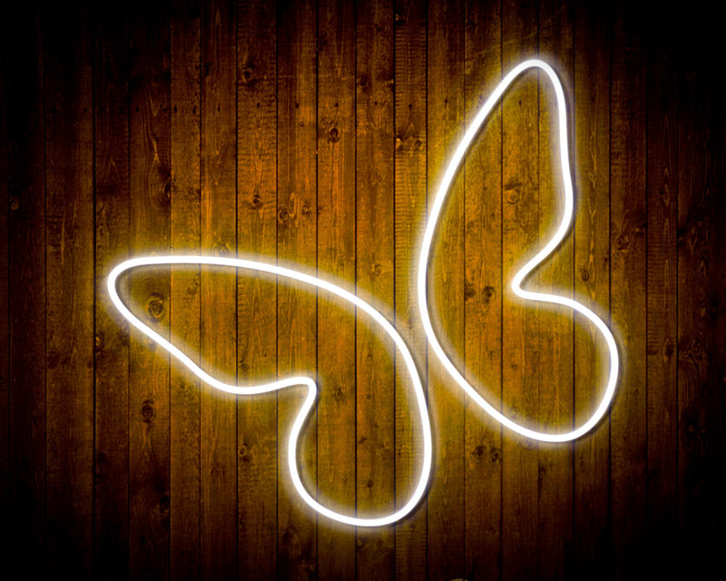 Butterfly Girl Room Flex Silicone LED Sign (Neon-Style, LED Technology) - LED Gift Works